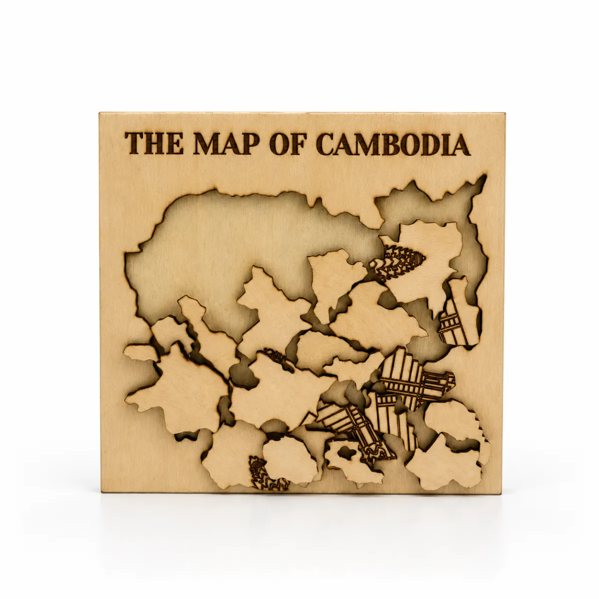 Cambodia map puzzle (20 x 17cm)