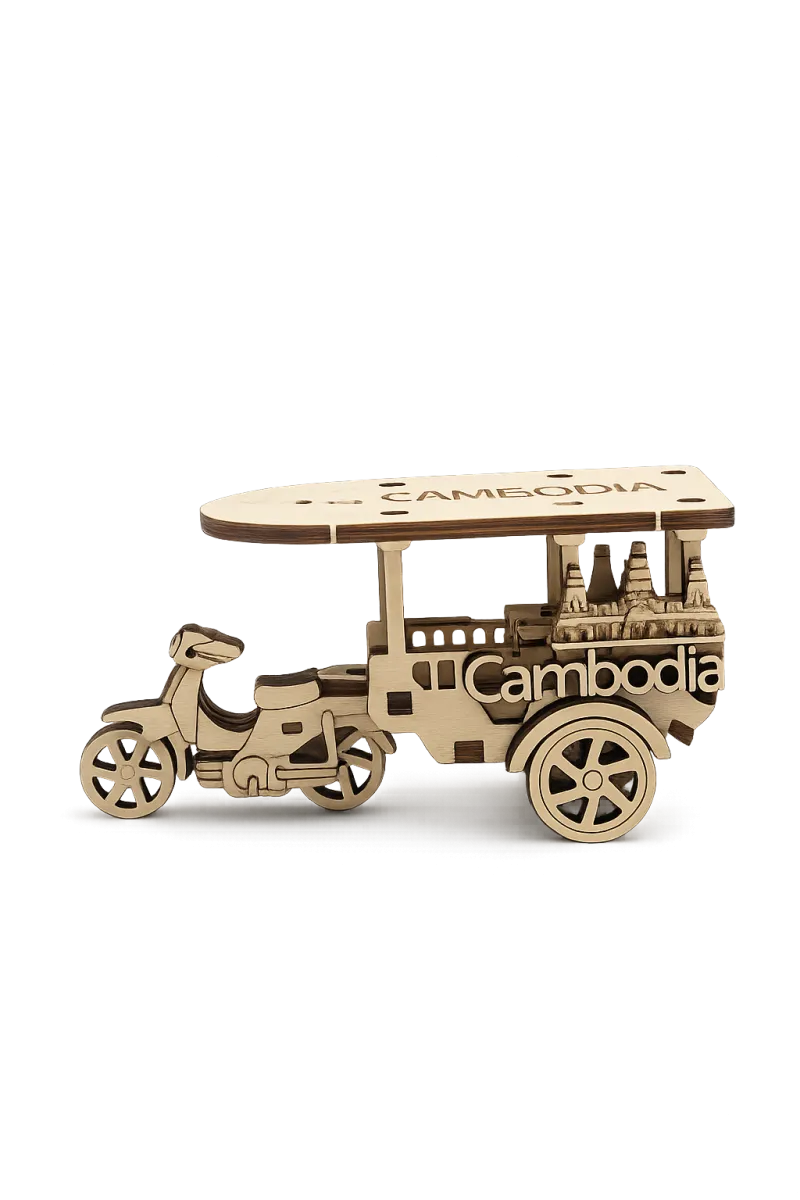 វត្ថុអនុស្សាវរីយ៍ tuk tuk ឈើ