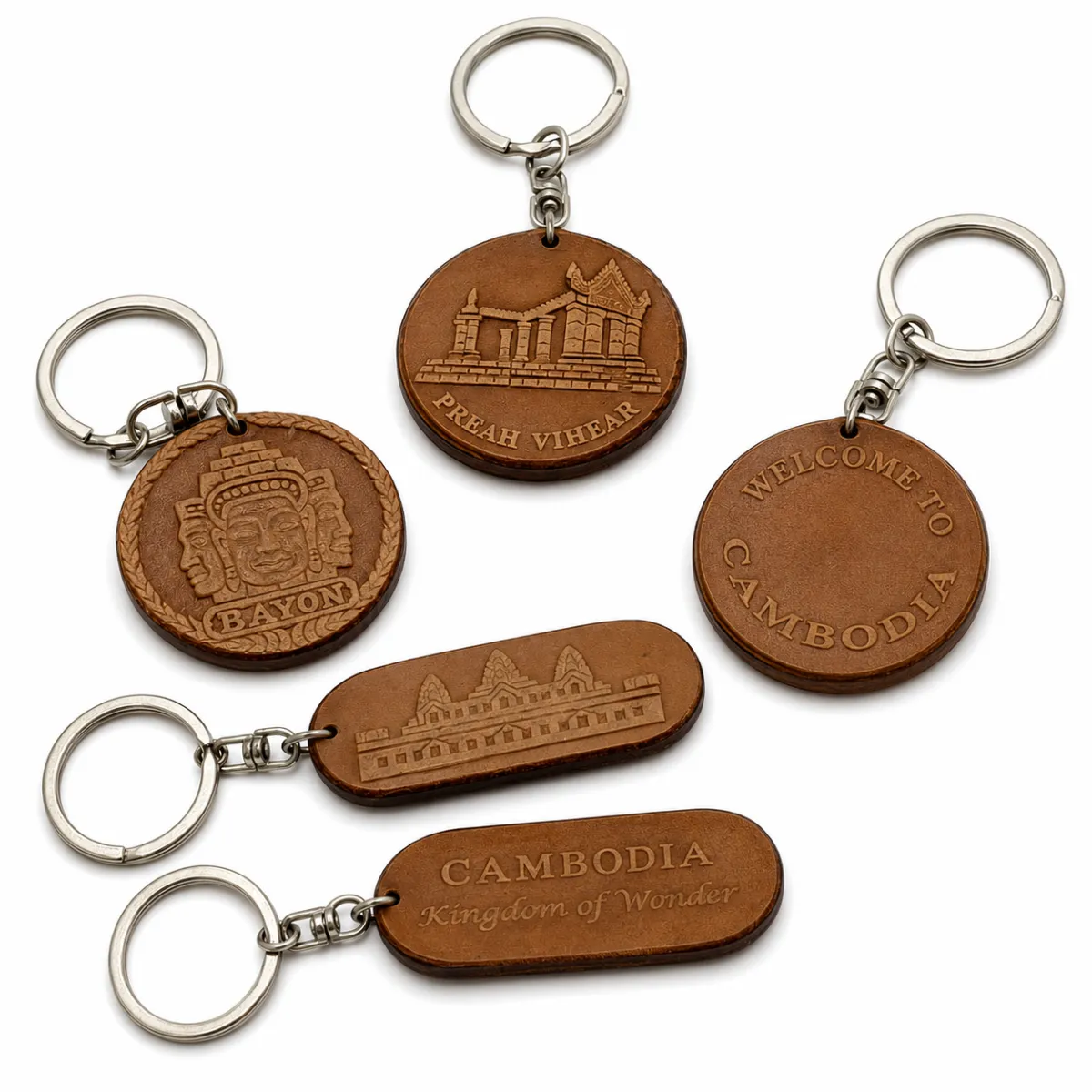 Leather key ring