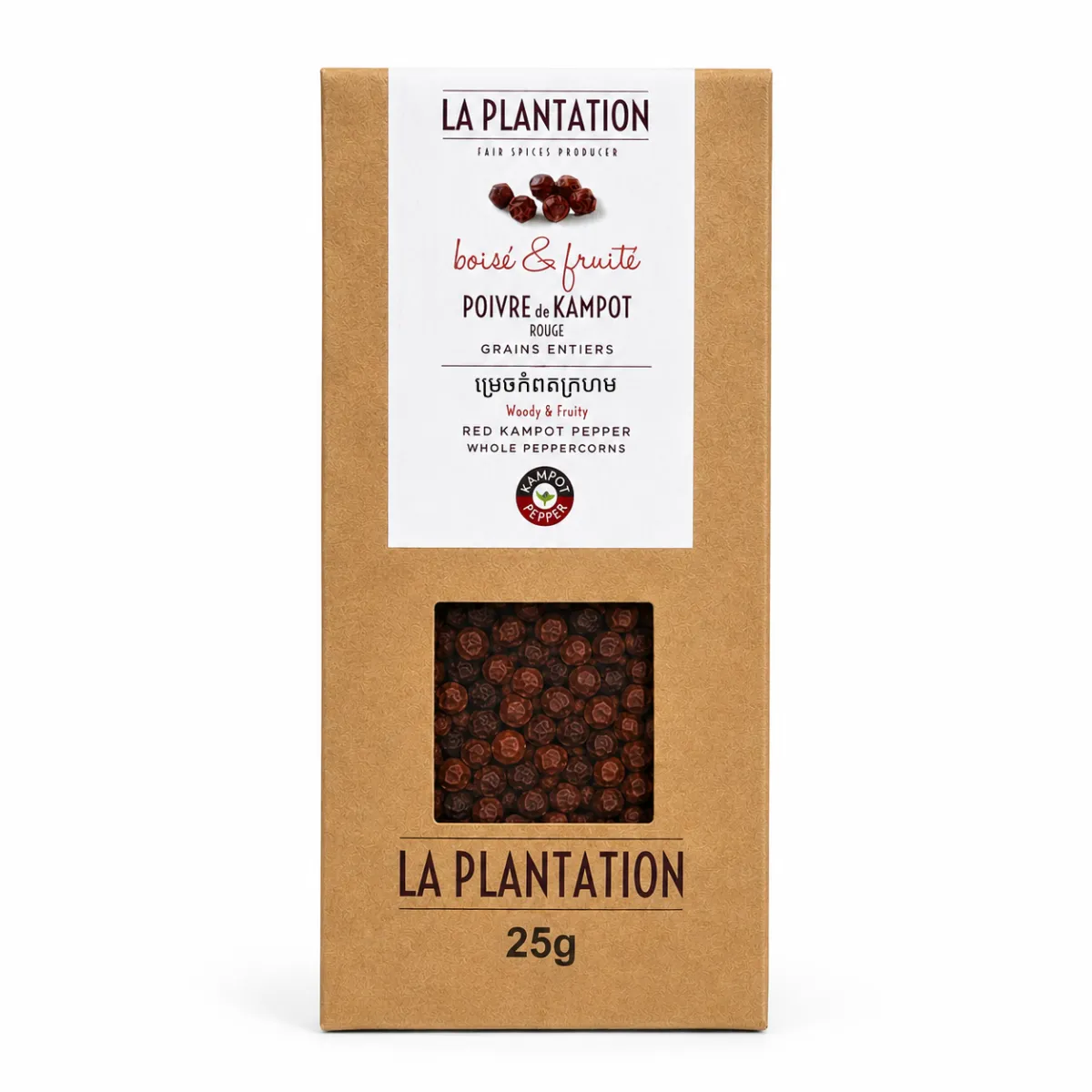 Red Kampot Pepper Recycle paper - 25g