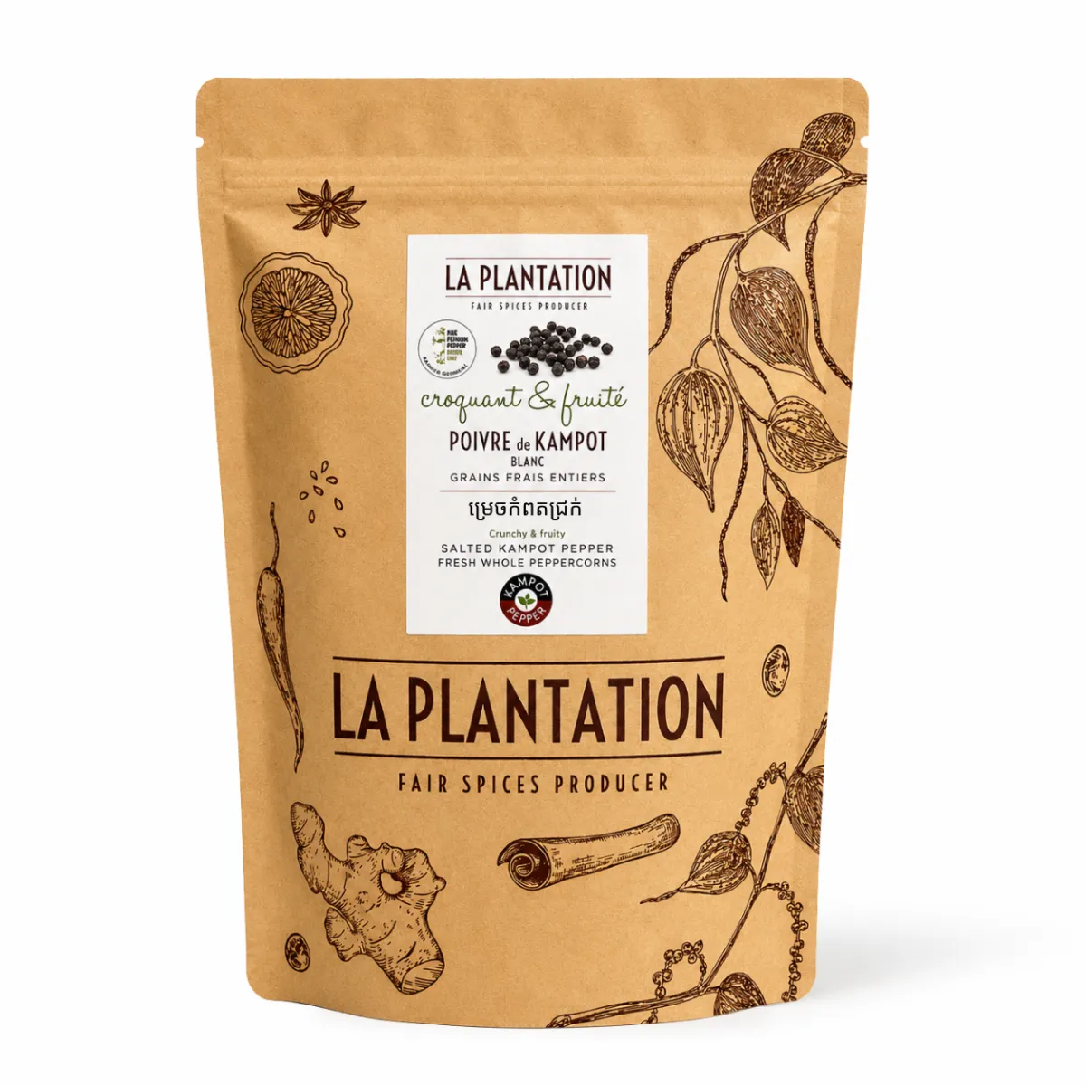 Salted Kampot Pepper - 500g
