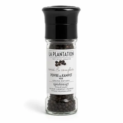 Black Kampot Pepper 55g Grinder