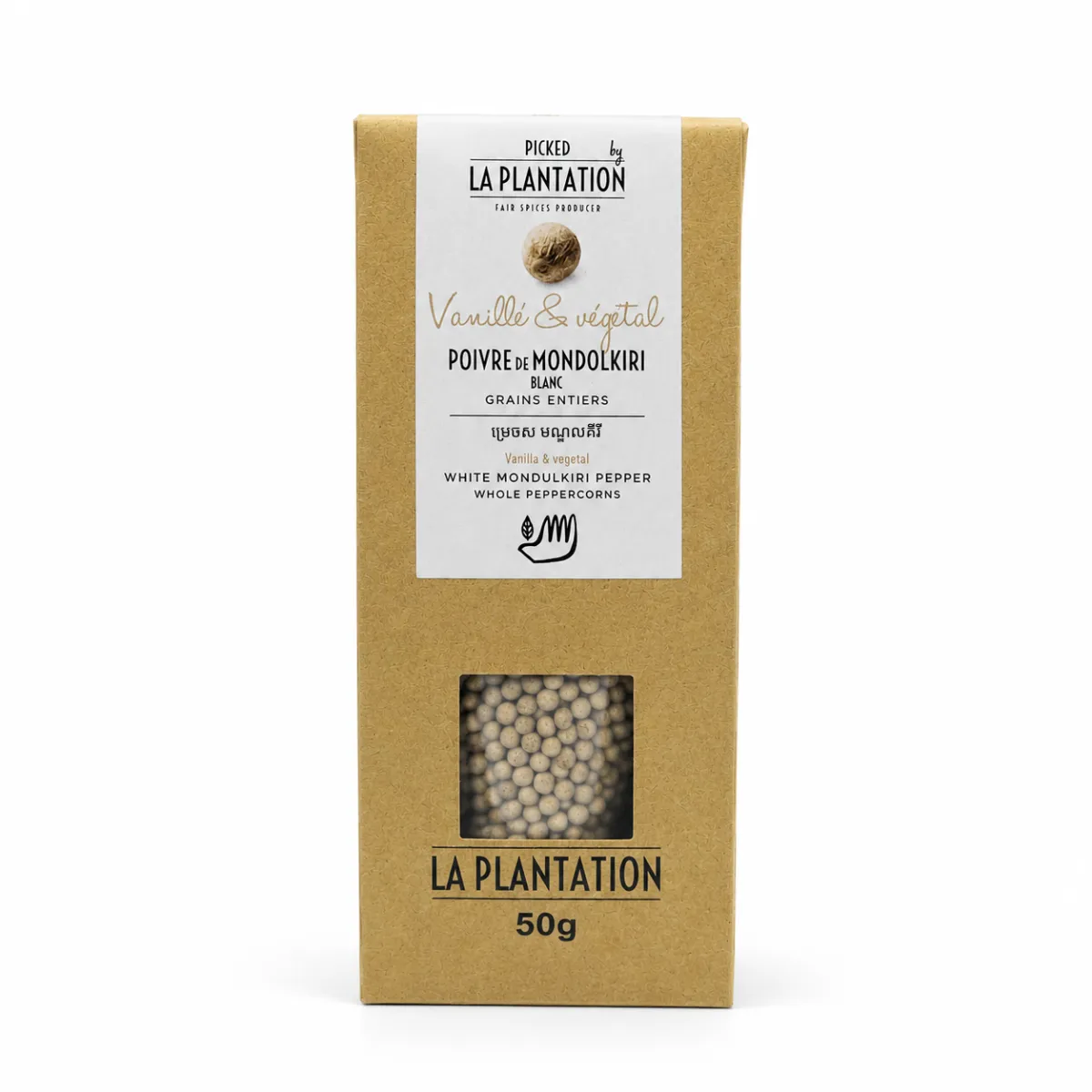 White Mundulkiri Pepper Recycled paper - 50g