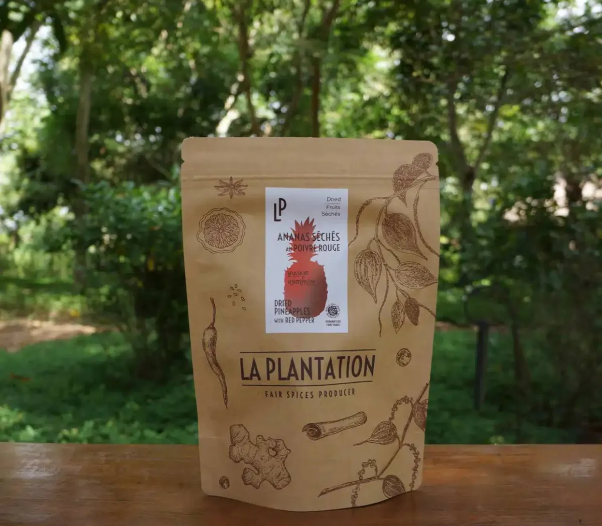 Dried Pineapple with Red Kampot Pepper - 150g