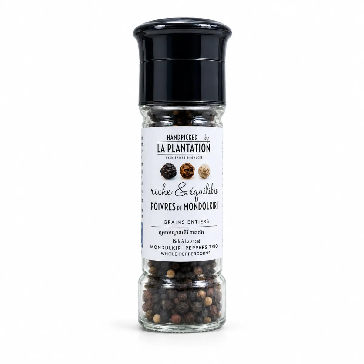 Mundulkiri Trio Pepper 55g Grinder