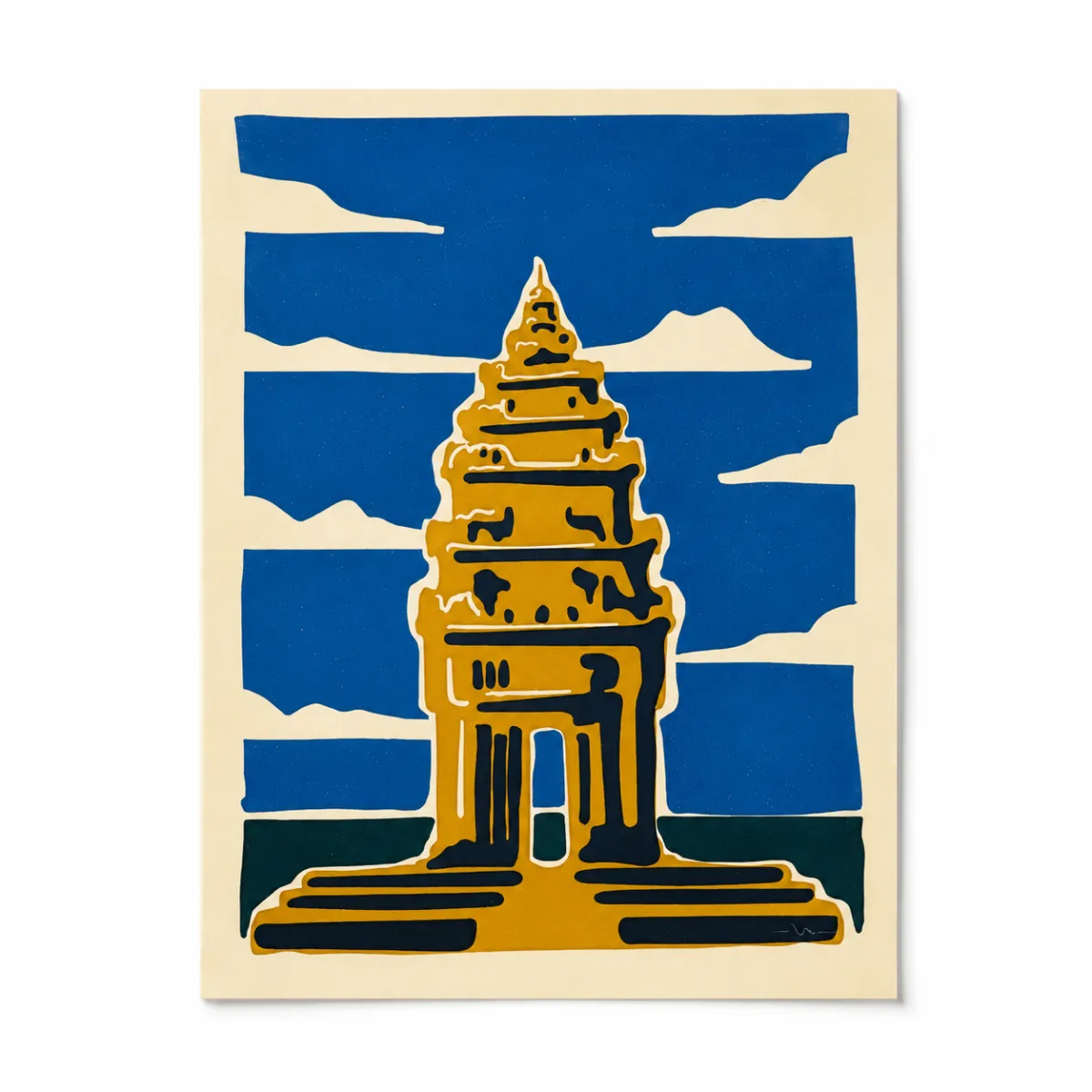 A4 size Art print Independence monument