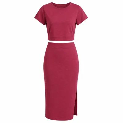 Sets skirt and top Dark Pink