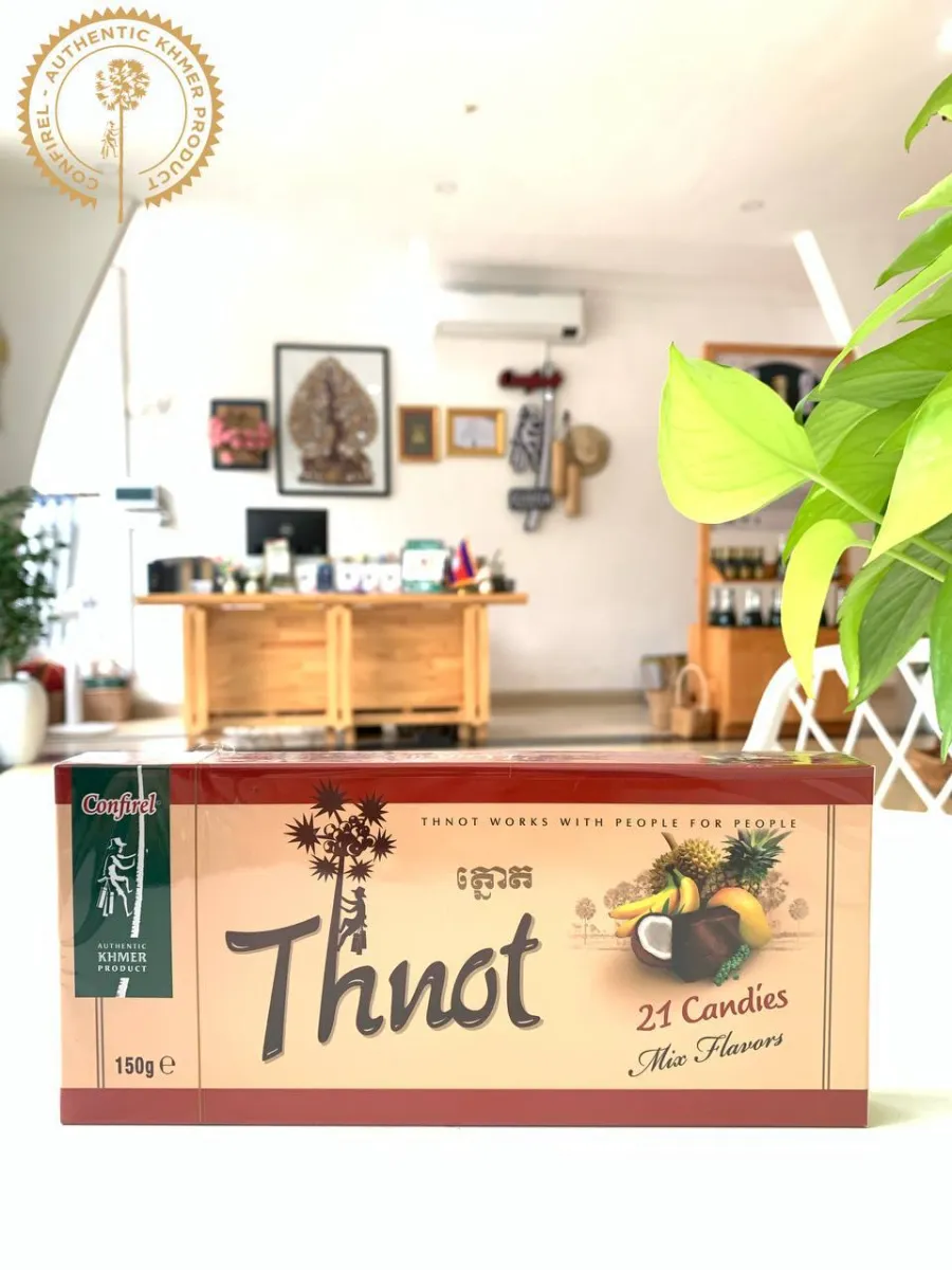 Thnot candy choco palm - ចម្រុះ (7 រសជាតិ) ប្រអប់ 150g