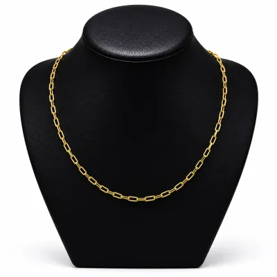Necklace paper chip