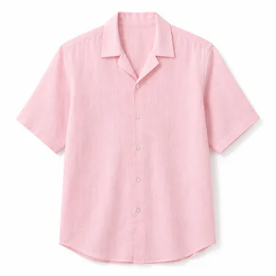MEN'S: SHORT SLEEVE SHIRT-PINK