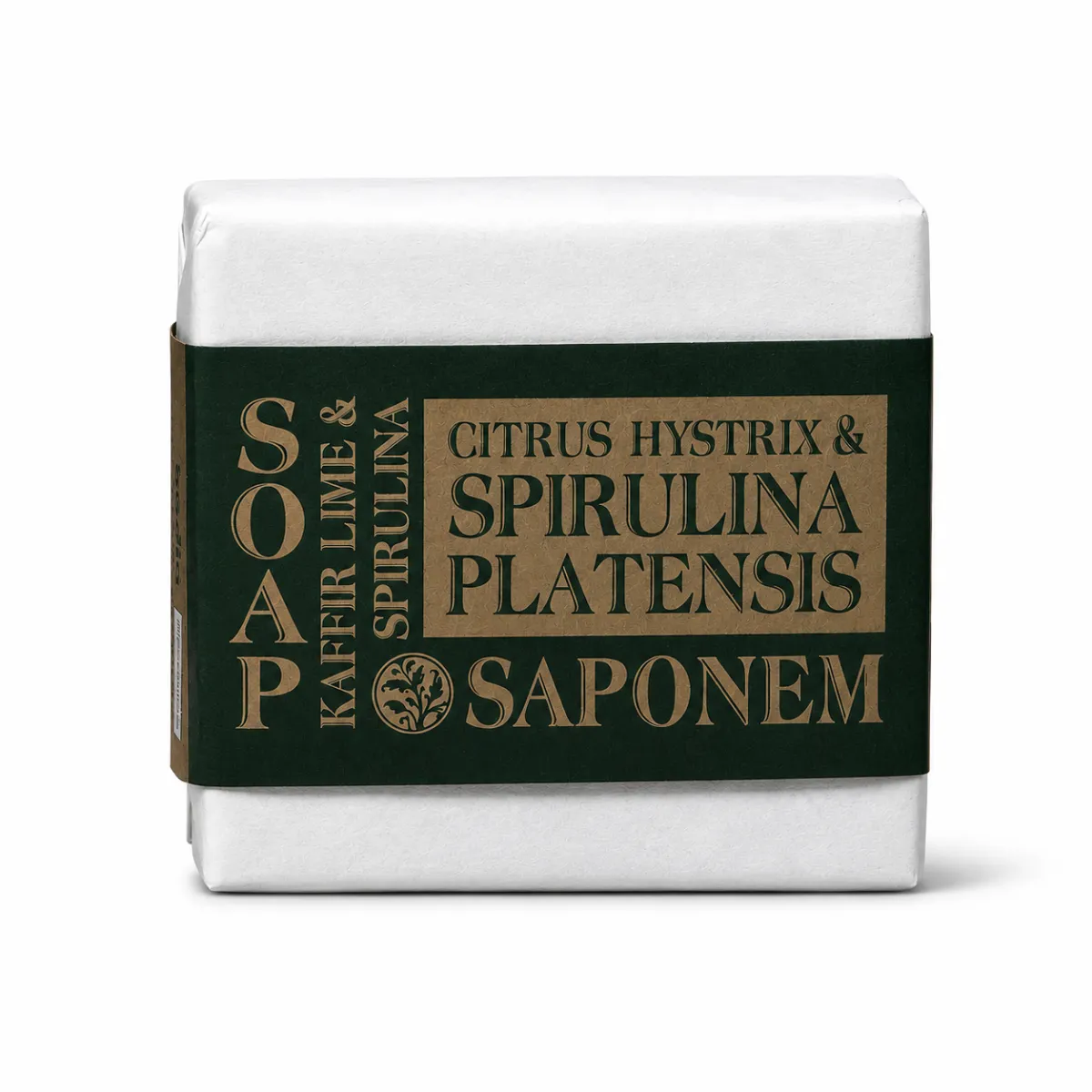 Saponem soap - kaffir lime & spirulina 100g