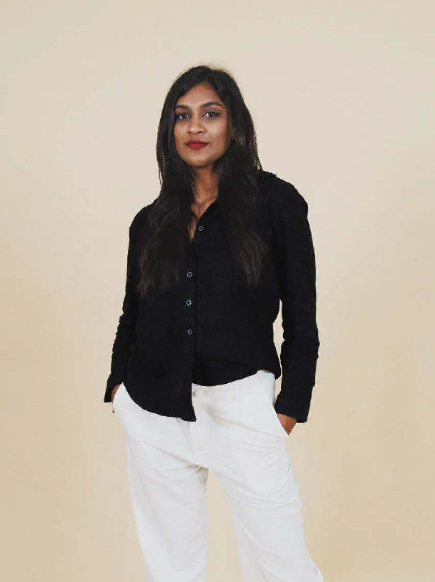Long Sleeve Shirt Black - S