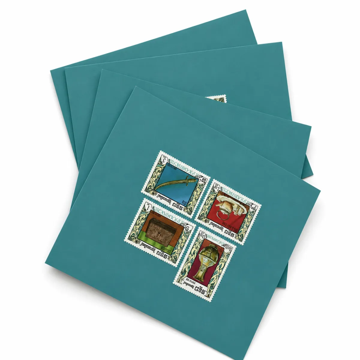 Postcard set stamp kh