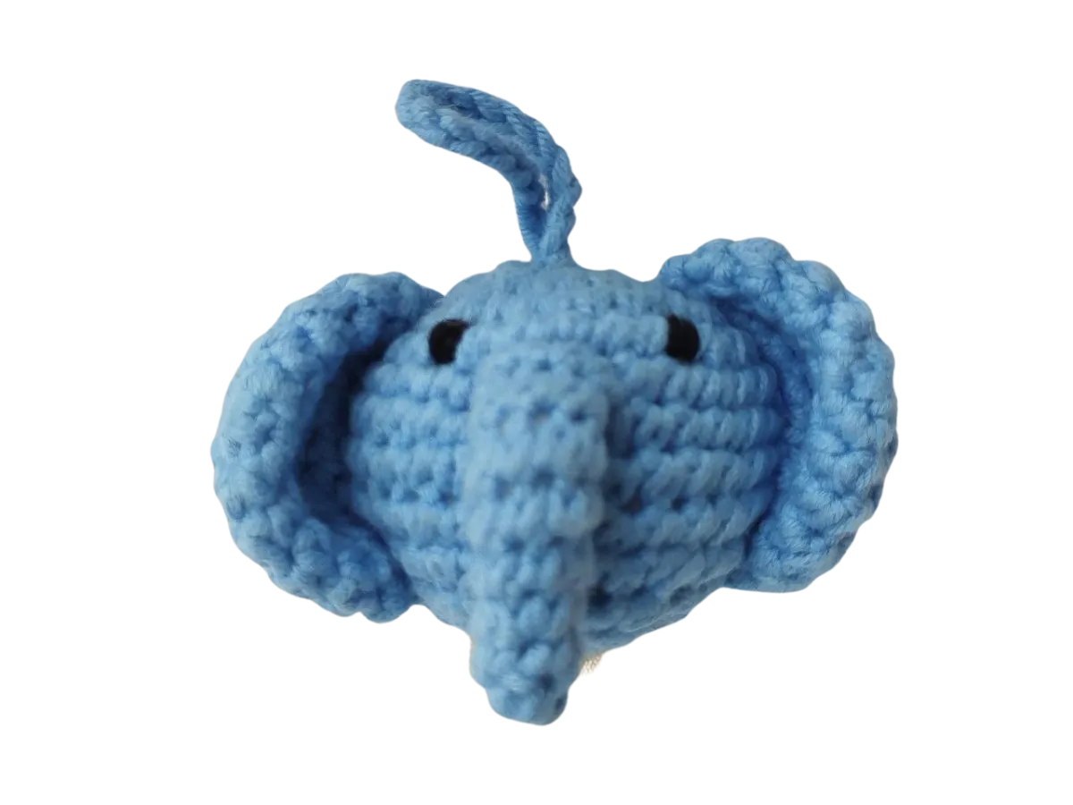 Elephant head keychain