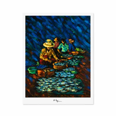 Poster a3 fish market