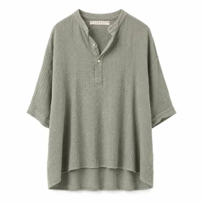 Men's: Collarless-Green
