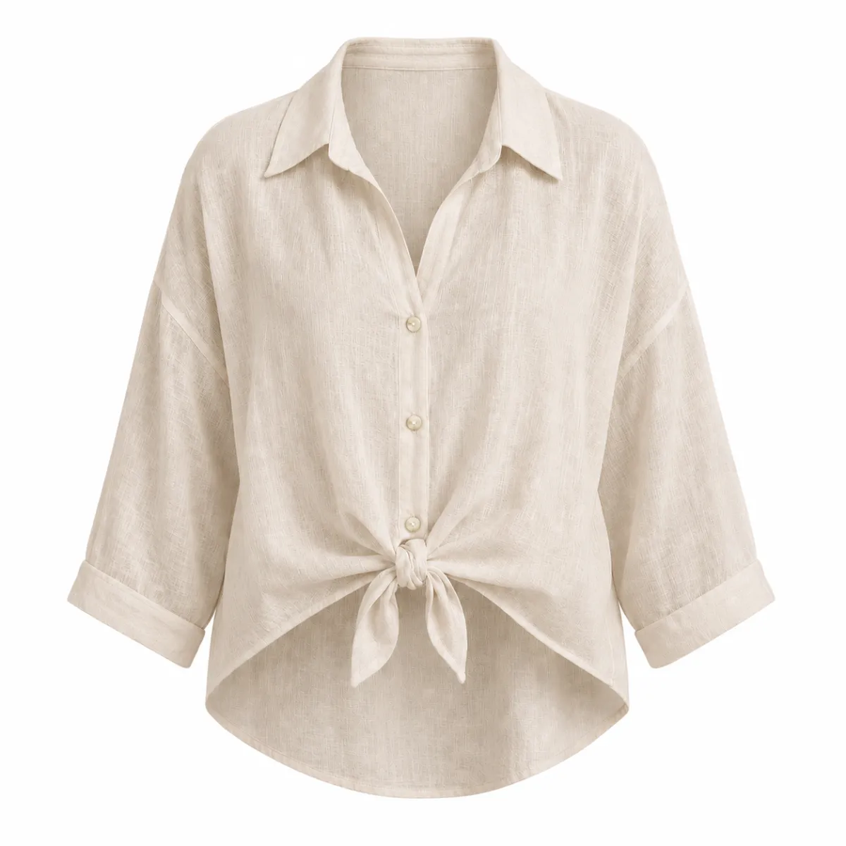 Oversized Boyfriend Shirt-One Size - SANDY