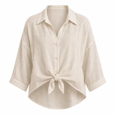 Oversized Boyfriend Shirt-One Size - SANDY