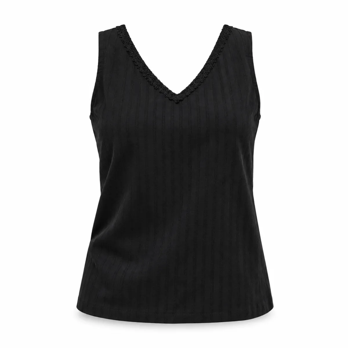 Sleeveless shirt black - S