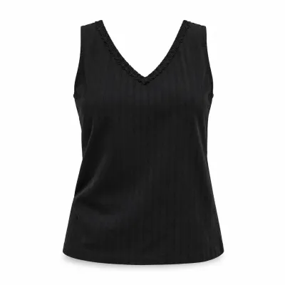 Sleeveless shirt black