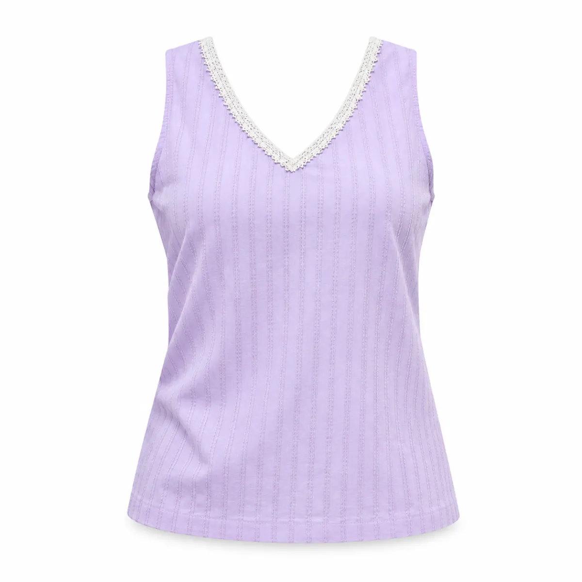 Sleeveless shirt light purple - XL
