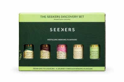 Seeker 50ml gift set( gold gin, dry gin, pear of asia, pandan liqueur & coffee liqueur)
